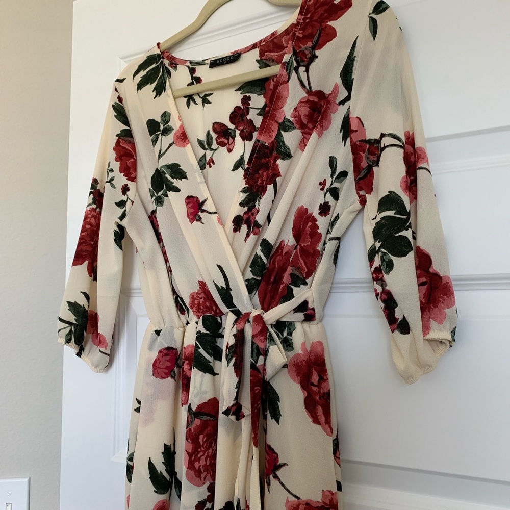 Floral Wrap Dress